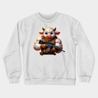 Fluffy Cow Crewneck Sweatshirt